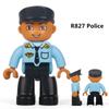 Duplo Фигурки Член Семьи Полицейский Врач Большого Размера Строительные Блоки DIY Образование Детские Игрушки