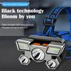 1 шт. Суперяркий 3LED+6SMD налобный фонарь USB перезаряжаемый портативный 4 режима ночной фонарик для рыбалки на открытом воздухе кемпинга приключений