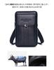 Whatna Natural Cowhide Mini Shoulder Bag 3way Crossbody Bag Belt Pouch Mini Chest Bag Waist Bag Small Pochette Thick Leather Genuine Leather Vertical