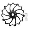 15T Велосипедный алюминиевый сплав направляющий ролик керамический подшипник горный велосипед задний переключатель передач шкив черный
