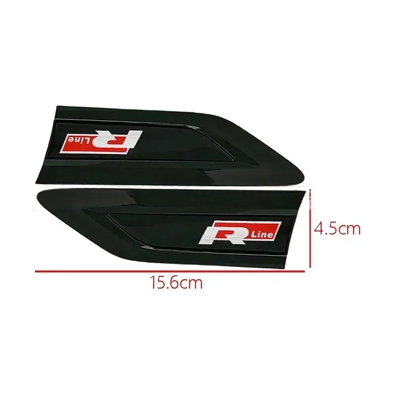 4 шт. Rline GTI 4MOTION логотип автомобиля боковое крыло эмблема значок бампер полосы наклейка для Polo Golf Jetta Touran Tiguan Passat Beetle
