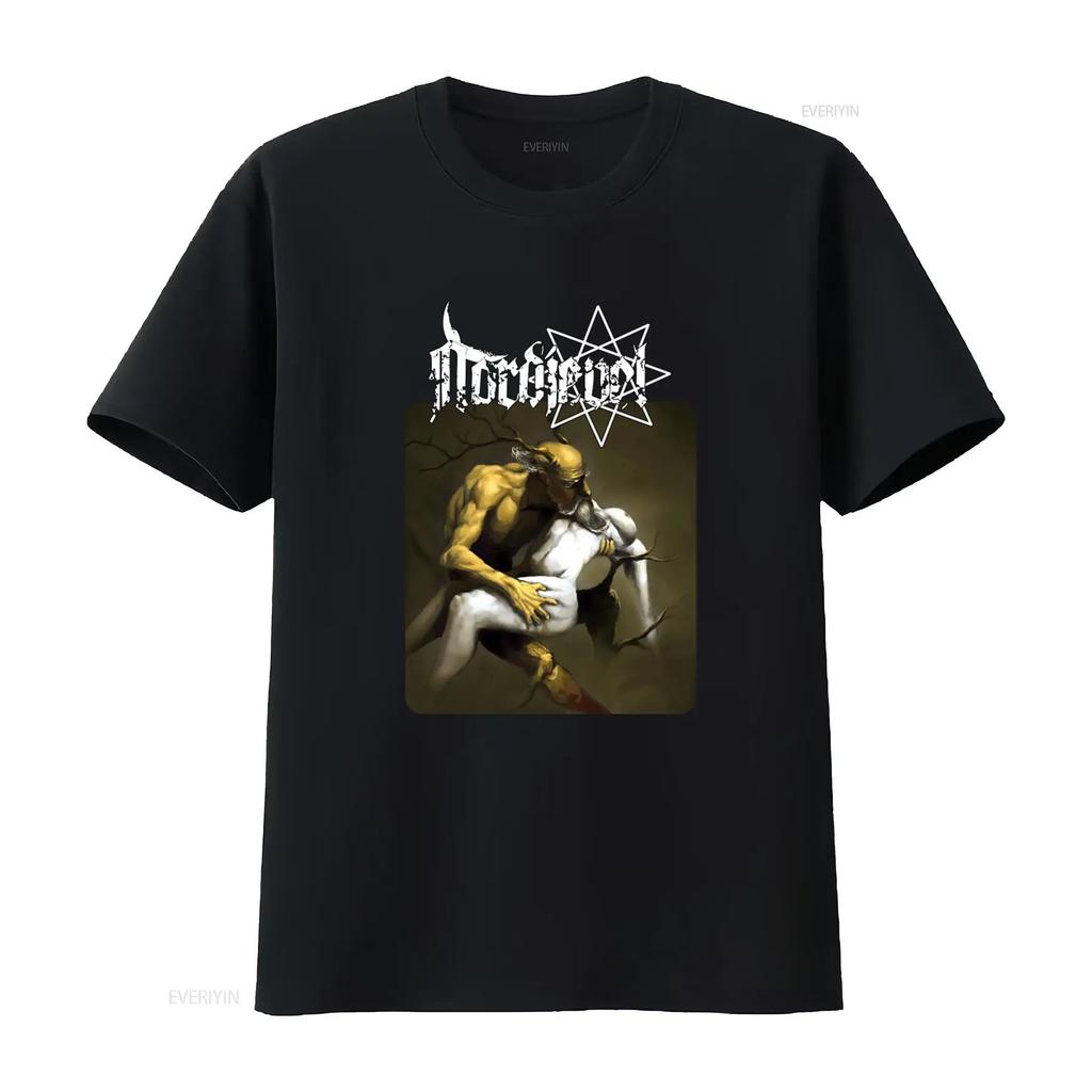 HOT NORDJEVEL Funeral Smell Print T Shirt for Men Long or s vintage Washed Top For Everyday Wear fashion Comfortable Stretched