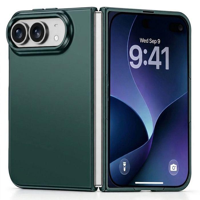 Coque pour iPhone Duo, Protection Rigide Antichoc Anti-Rayures Slim Vert Nuit