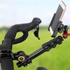 Aluminum Alloys Bike Handlebars Mount Cycling Bike Selfie Stick Fixing Bracket Adjustable Angles Clamps Cycling
