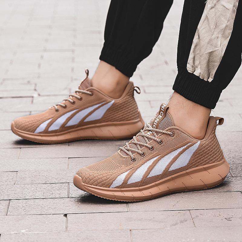 2021 Лето Весна Мужская Обувь Fly-Woven Mesh Дышащая Спортивная Обувь Универсальная Повседневная Модная Обувь