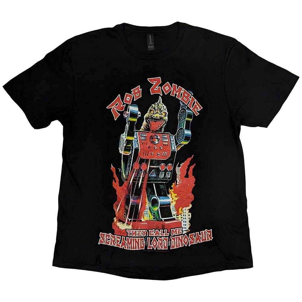 Rob Zombie Lord Dinosaur Official Mens New Black T Shirt All Sizes
