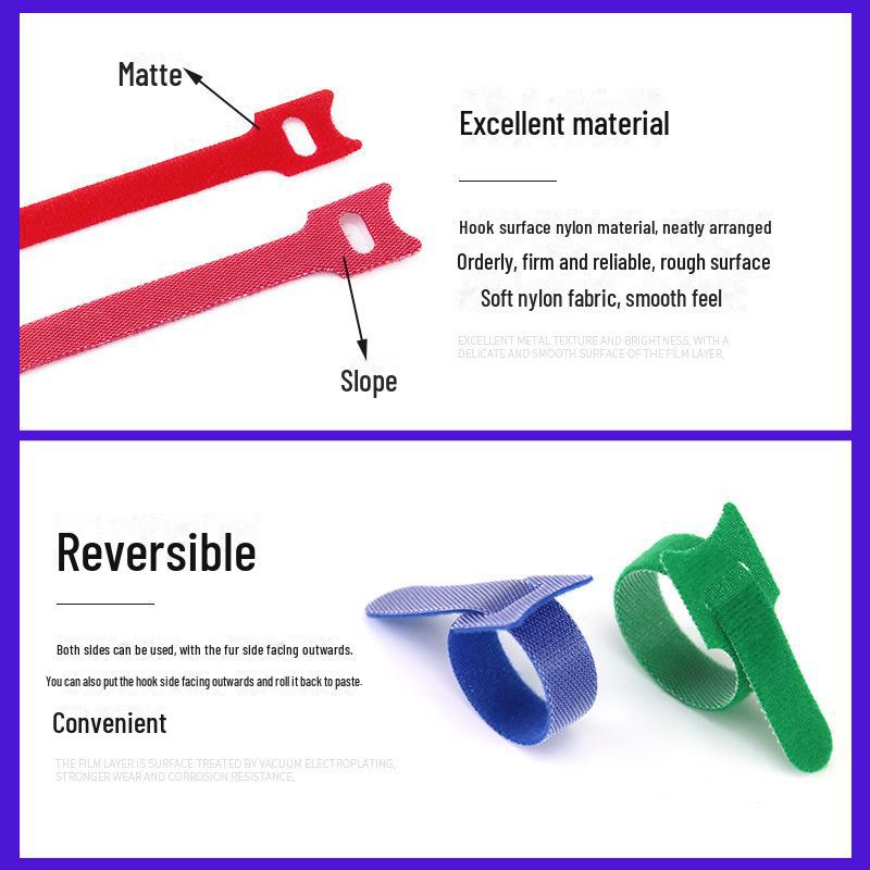 Волшебная полоска кошачья голова нейлоновая липучка ремешок для организации кабелей