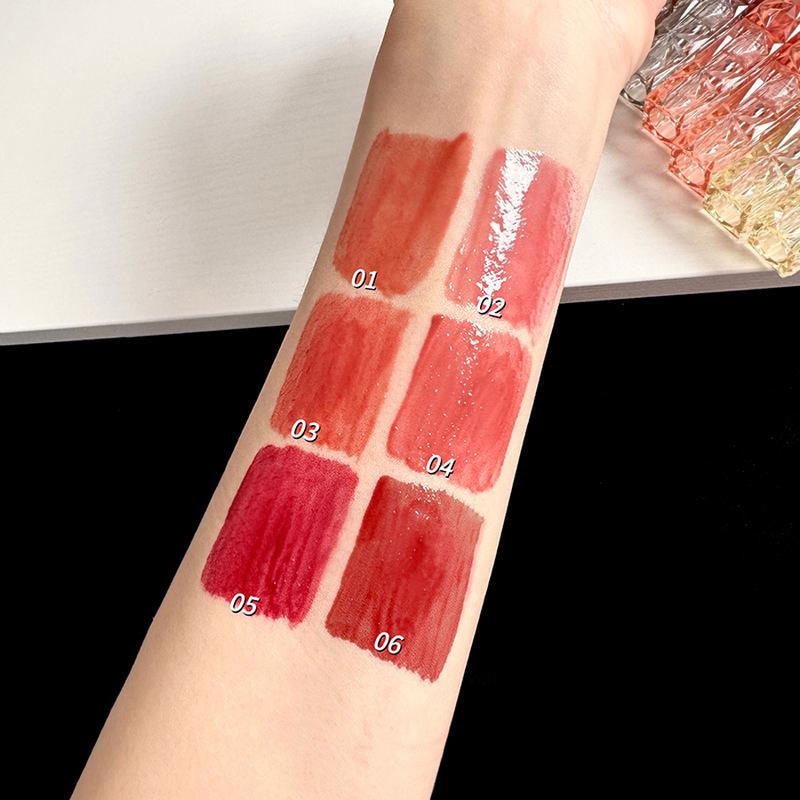 Crystal Diamond Mirror Shine Lip Gloss Long Lasting Moisturizing Water Shine Liquid Lipstick