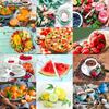 5D DIY Diamond Embroidery Fruits and Desserts Diamond Painting Mosaic Home Decoration
