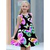 New Summer Fashion Cute Comfortable Butterfly Pattern Children Girls Sleeveless Dresses