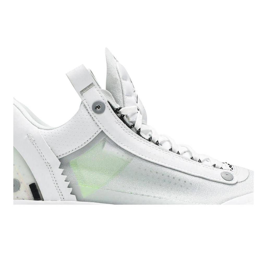 Air Jordan 34 Low PF 'Pure Money' (Unisex) White / Pure Platinum / Electric Green / Metallic Silver Basketball Shoes CU3475 100