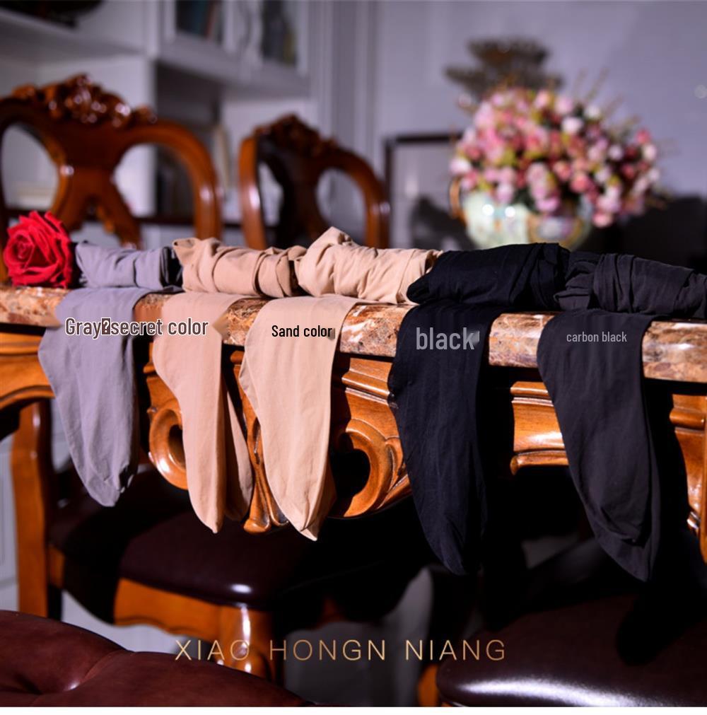 Шелковистые 0,01" Бесшовные Мужские Ультратонкие Прозрачные Колготки Большого Размера с Глубокой Ластовицей и Защитой JJ