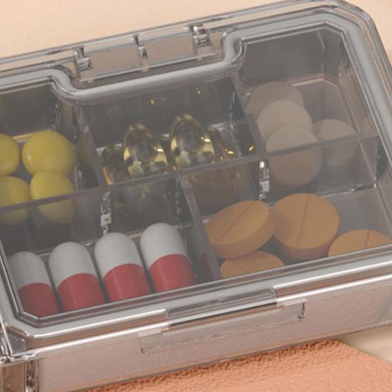 Pill Cutter Case Multiple Compartments Outdoor Supply Compact Tablet Cutter Splitter Divider Good Cutting Eco-Friendly