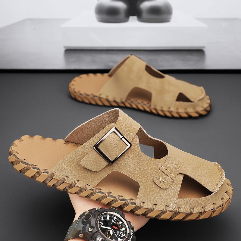 Летние мужские сандалии Baotou, легкие кроссовки для спорта на открытом воздухе, мужская обувь для плавания, пляжные тапочки, защита пальцев ног для мужчин, плавания и ходьбы