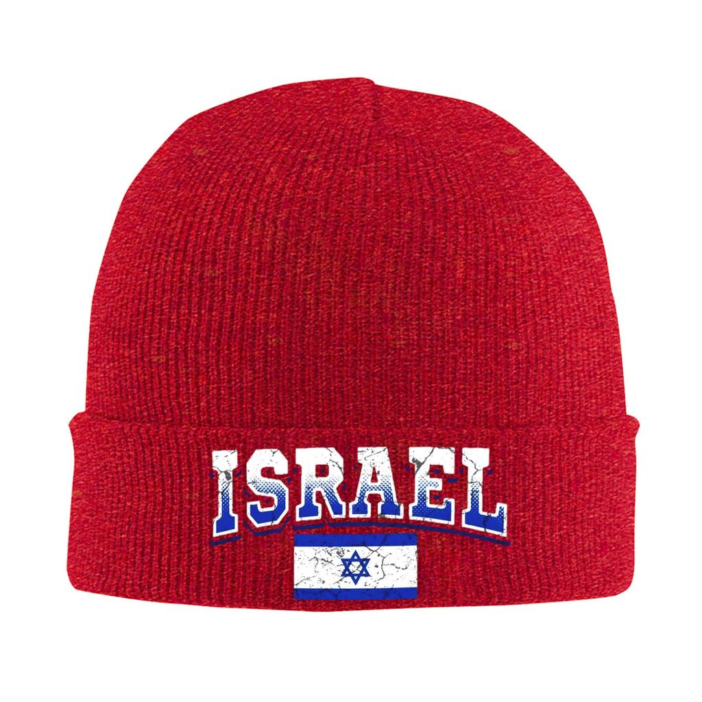 Israel Flag Knitted Caps For Women Men Beanie Winter Hat Acrylic Warm Cap