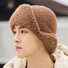 Мягкая теплая шапка для головы для мужчин и женщин, осень-зима, новая защита ушей, теплая монгольская шапка, ветрозащитная, холодная зимняя вязаная хлопковая шапка