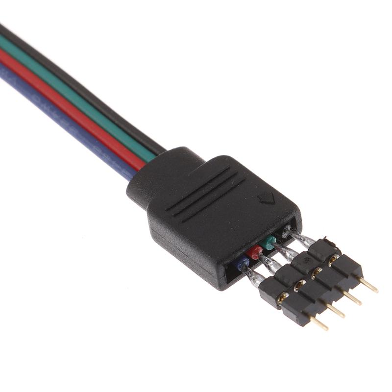 15Cm 5050 Rgb 4 Pin Led Strip Light Connectors Strip To Power Adaptor Connector