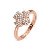 Кольцо из стерлингового серебра - FOLLI FOLLIE - 3R19S006RC - Розовое - Цирконий - Диаметр 52