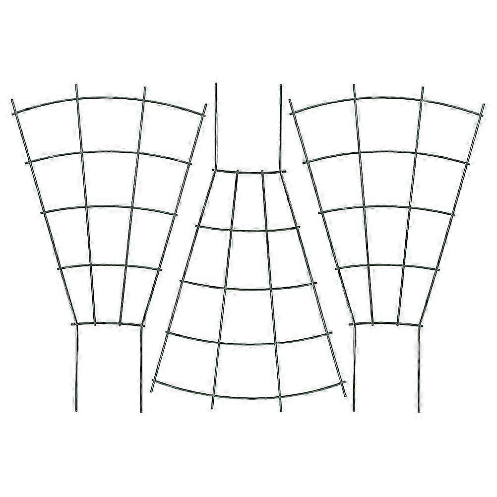 Metal Trellis for Climbing Plants Green Plant Support 3Pcs for Garden Use