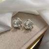 Французские ретро-премиум-серьги-гвоздики Camellia, модные дизайнерские серьги Sense, изысканные серьги, женские серьги