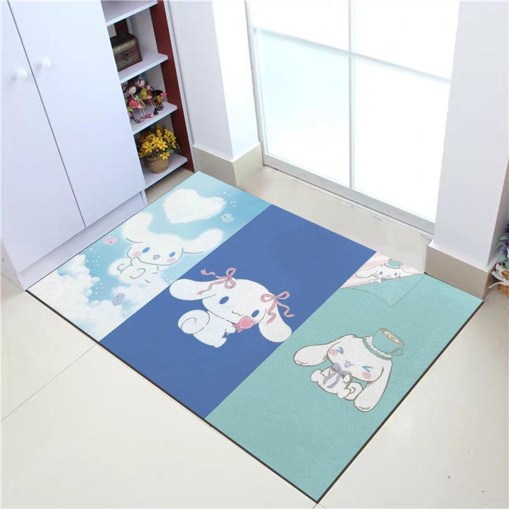 Sanrio Cinnamoroll Kawaii Rug Carpet Door Mat Rugs Kitchen Decoration Doormats Entrance Door Mats Absorbent Bathroom Rug Home
