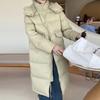 Длинная куртка-пуховик для женщин 2024 года, зима, новая мода, с капюшоном, большой карман, теплое маленькое пальто