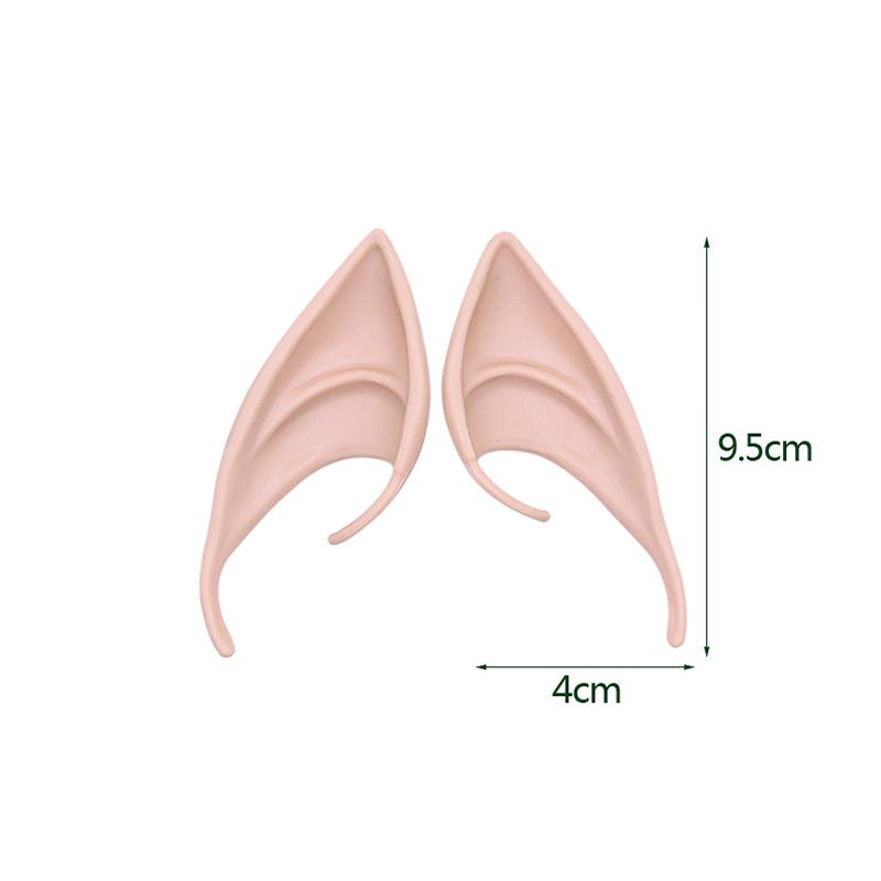 1Pair Cosplay Latex Fairy Angel Elf Ears Halloween Masquerade Party Costumes Halloween Party Decoration Supplies Photo Props