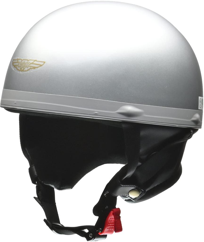 LEAD Motorcycle Helmet Half Vintage Silver Free Size CR-750 57-60cm