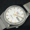 USED VINTAGE SEIKO 5 AUTOMATIC 7005A JAPAN MENS D/D SILVER WATCH 603-a313762-9 SKU603-a313762