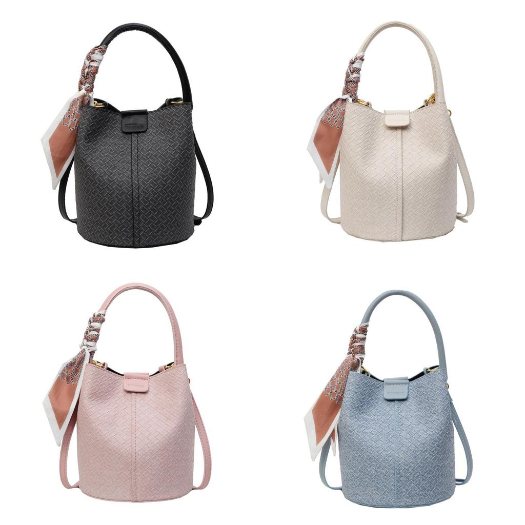 2024 New Style Lady Crossbody Bag Chic Urban Minimalist Shoulder Bag Pu Bucket Bag