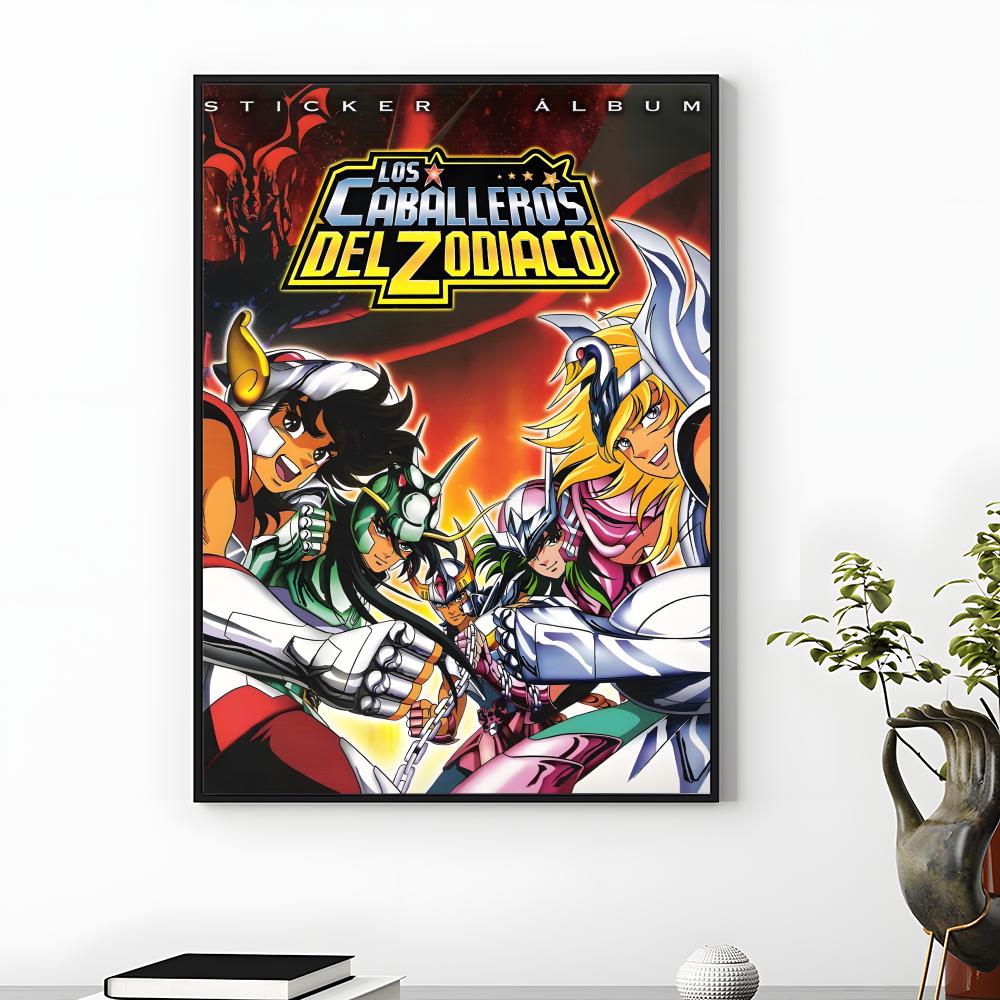 Popular Saint Seiya Poster HD Waterproof Self-Adhesive Wall Art Multi-Scene Application