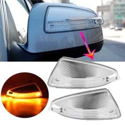 Для W164 Светодиодный указатель поворота бокового зеркала для Mercedes-Benz W204 W164 ML300 ML500 ML550 ML320 Боковое зеркало заднего вида