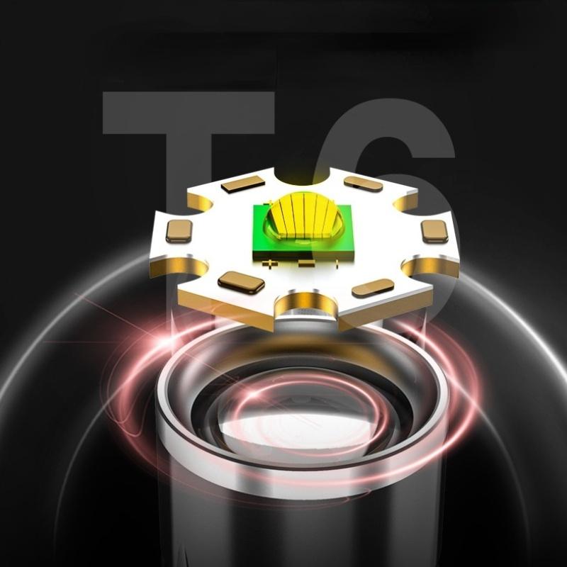 Мощный фонарик Перезаряжаемый мини-портативный хвост Сильный магнитный уличный портативный светодиодный рабочий фонарь Авторемонтный светильник для технического обслуживания