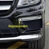Fog Lamp Trim, Left Front Bumper Grille Chrome Cover, Front Lower Side Fitment