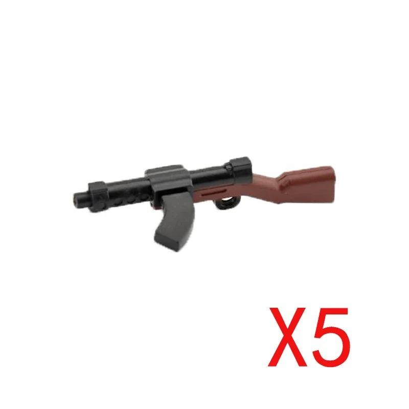 5 СМ Вторая мировая война Военные строительные блоки Американские Немецкие Советские Фигурки солдат Оружие Аксессуары Пистолеты Пистолет Снайперский ремень Мини-кирпичики MOC