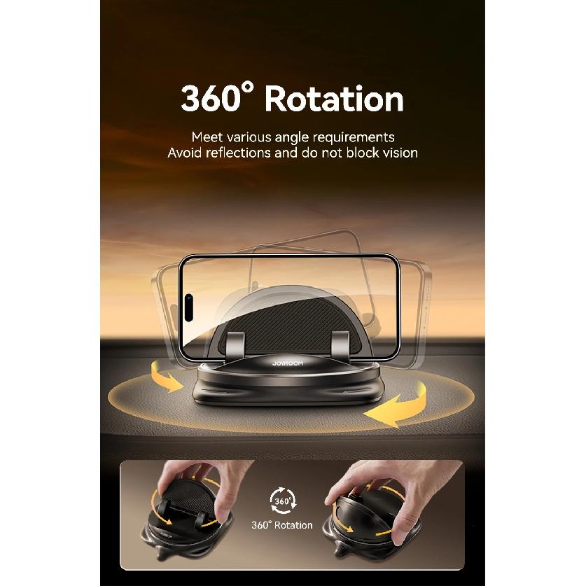 Joyroom Держатель для телефона на приборную панель автомобиля Универсальный 360° Вращение Силиконовый держатель для телефона Управление одной рукой Держатель для телефона Для использования в автомобиле