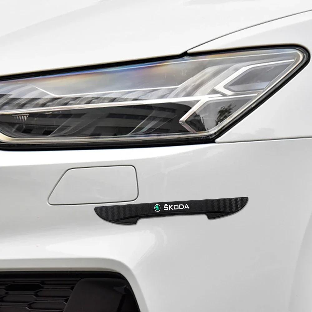 EMIW1 4Pcs Auto Car Door Edge Protection Stickers  Molding Protection Strip Anti Collision Strips Guards Buffer Trim  For Skoda Yeti