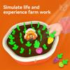 Baby Montessori Carrot Harvest Pull Radish Memory Sorting Board Games Fine Motor Skills Educational Sensory Toys for Toddlers