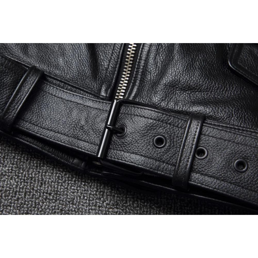 Китайский размер, натуральный жилет из коровьей кожи, поясной жилет для мотоциклистов, мужской байкерский жилет, приталенный крой, куртки из коровьей кожи без рукавов, весна-осень