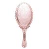 Pattern Handle Carved Small Mirror Easy to Carry Portable Dressing Mirror Handheld Mirror  Desktop