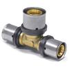 Multilayer Pressfitting Tee 32mm, Extended Center, Crimp Fitting