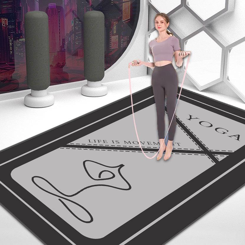 Нескользящий коврик для йоги, танцев и фитнеса с амортизацией для медитации и тихих упражнений