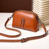 Zency 100% Oil Wax Top Leather Small Crossbody Bags For Women  Fashion Designer Shoulder Bag Phone Purse