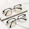 Очки для близорукости класса люкс в квадратной черной оправе, блокирующие синий свет, унисекс, диоптрии