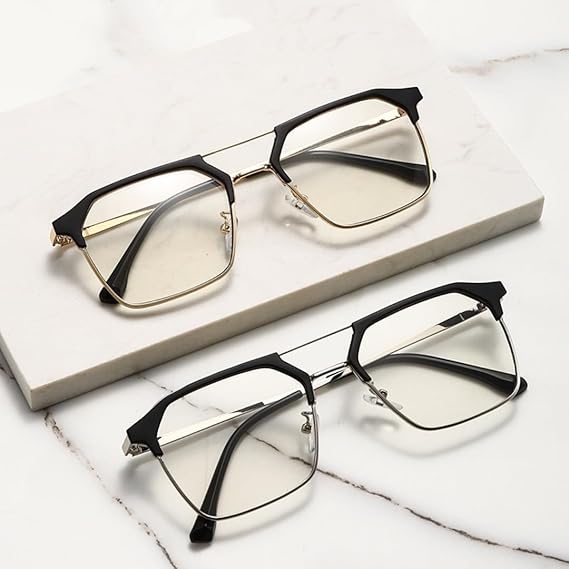 Очки для близорукости класса люкс в квадратной черной оправе, блокирующие синий свет, унисекс, диоптрии