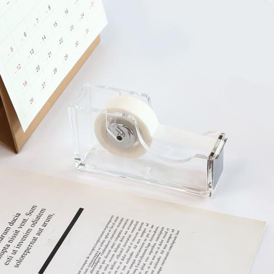 Диспенсер для ленты, прочный резак для подарочной упаковки, универсальный держатель акриловой ленты для домашнего офиса, школы