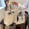 Pearl Handbag Women's Large-capacity Commuter Tote Bag Casual Shoulder Messenger Bag