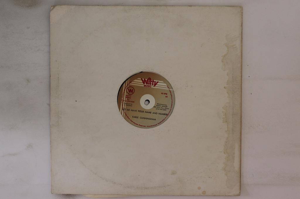 12inch Record EARL CUNNINGHAM - Let Me Have Your Name And Number None Witty Music US Reggae, Ska & Dub Used