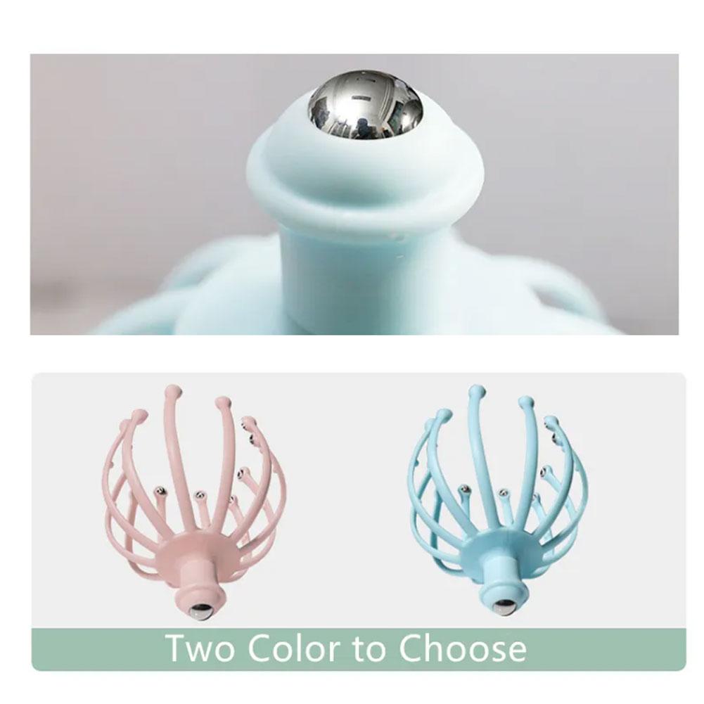 Массажер для головы осьминога, массажер для головы, терапевтическое облегчение боли, стимуляция вибрации, акупунктурная точка, расслабляющий коготь, уход за здоровьем