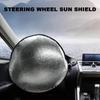 Heat Isolation Steering Wheel Sun Shade Cover Car Steering Wheel Sunscreen Cover Vehicle Sun Blocker Auto Accessories